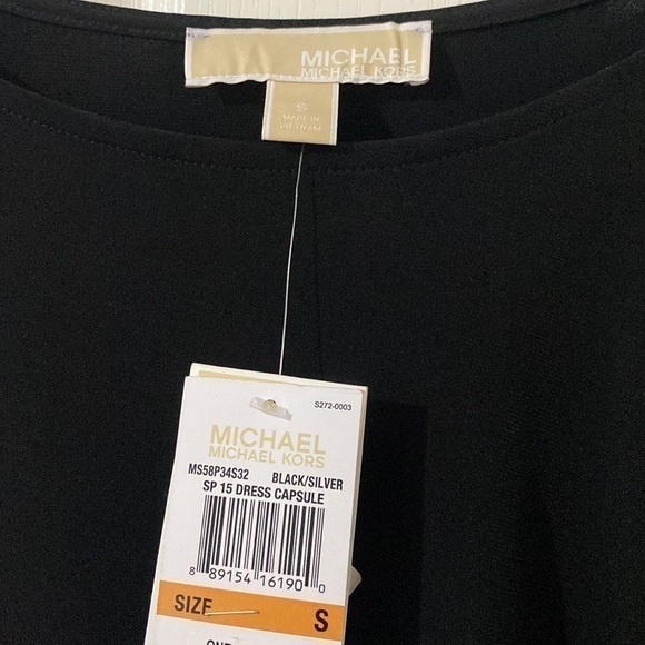 𝅺NWT Small Michael Kors Cold Shoulder Dress Capsule - Picture 4 of 8
